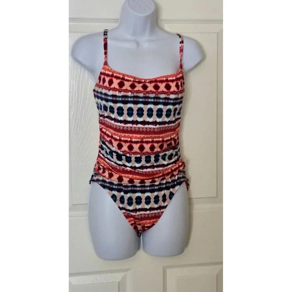 La Blanca Lined One Piece multicolor Swimsuit Size 10 - Picture 7 of 7